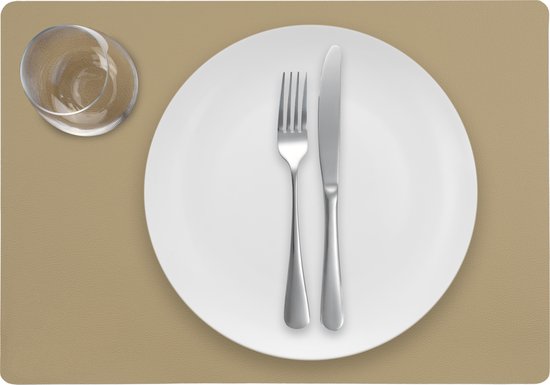 Placemats Afwasbaar van Kunstleer - Duurzaam en Waterdicht Tafelmat Placemats Afwasbaar van Kunstleer - Duurzaam en Waterdicht Tafelmat
