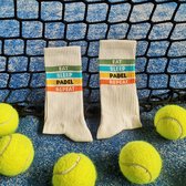 Pegada Chaussettes de sport Eat sleep PADEL répétition - sans couture - chaussettes de sport de qualité pour hommes et femmes