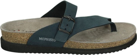 Mephisto HELEN SANDALBUCK - Dames slippers - Kleur: Blauw - Maat: 43