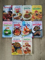 Het Nederlands Zuivelbureau Lekker- Makkelijk - Snel Klaar 10 Kookboekjes 1 - Barbecue - Grill - Gourmet en Fondue 2 - Lekker en Licht 3 - Parade van Pasta en Pizza 4 - Spelen met Salades 5 - Lekker met Yoghurt 6 - Doe Meer met de Wok 7 - Smullen van