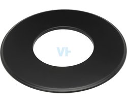 Rozet 9 Cm Zwart Staal 2mm Ø150 (155) mm