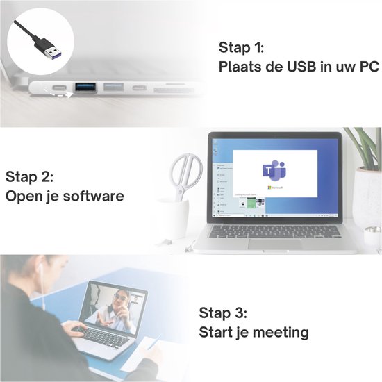 Webcam FOREXA pour PC et ordinateur portable avec trépied gratuit et Protection de la vie privée - Microphone intégré - Full HD 1080P - Convient pour Windows / Mac OS / Android / Linux - Zoom/ Microsoft Teams / Skype - USB Plug and Play - Zwart