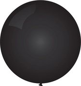 Topballon zwart 6 stuks - 91 cm
