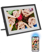 Ecomply - Cadre photo numérique - 15,6 pouces - Application Frameo - Cadre photo - Cadre photo numérique avec WiFi - FULL HD - Écran tactile - 32 Go de stockage