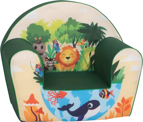 Kinderstoel Jungle - speelgoed 1 jaar - Kinderbank - Peuterstoel - Kinderzetel - Kinderfauteuil - Gomoor