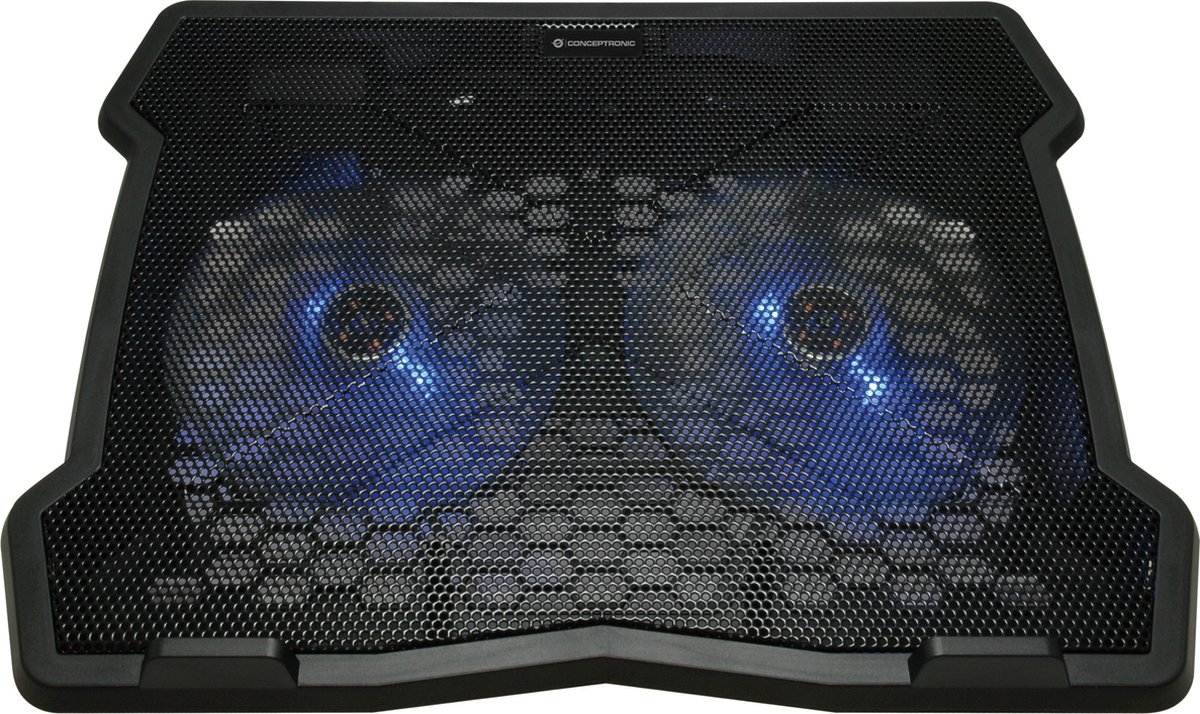 Conceptronic THANA06B notebook cooling pad 39,6 cm (15.6) Zwart