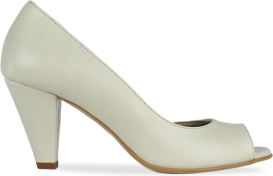 Noë Shoes Nicolina Peeptoe Cream 37