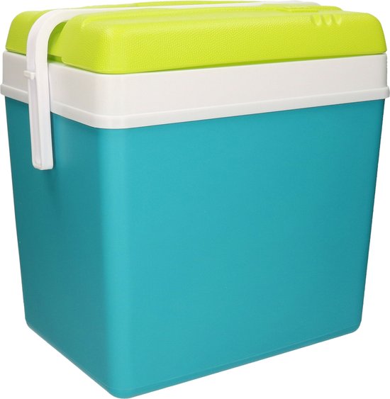 Koelbox met koelelementen - 24 liter - kunststof - blauw - 36 x 27 x 40 cm van KOEL — afbeelding 2