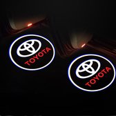 Toyota Instapverlichting - Deur Logo Projector - Portier voertuigverlichting - Auto deur verlichting - Auto interieur - Toyota accessoires - Set van 2 - Portierverlichting - Laser Projector