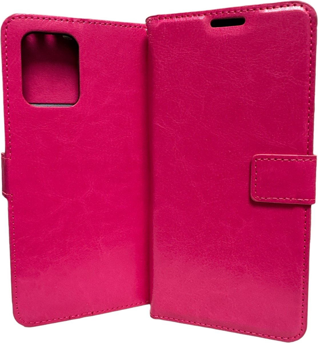 Bookcase Geschikt voor: Samsung Galaxy S10 Lite 2020 - Roze - portemonnee hoesje