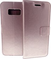 Bookcase Geschikt voor: Samsung Galaxy S8 - Rose Goud - portemonnee hoesje