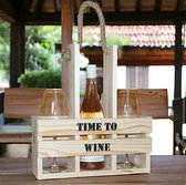 Sfeer7 - houten wijnkrat - time to wine - relatiegeschenk - cadeau - moederdag