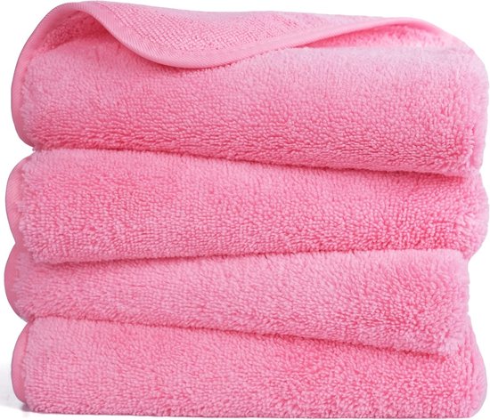 ALCLEAR 9520 Auto droogdoek XXL - microvezeldoek autoverzorging, absorberend, 90 x 60 cm voor krasvrij drogen, microvezel doek voor auto - polijstdoek voor auto, oranje