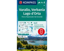 KOMPASS Wanderkarte 97 Varallo, Verbania, Lago d'Orta, Parco Nazionale Val Grande 1:50.000