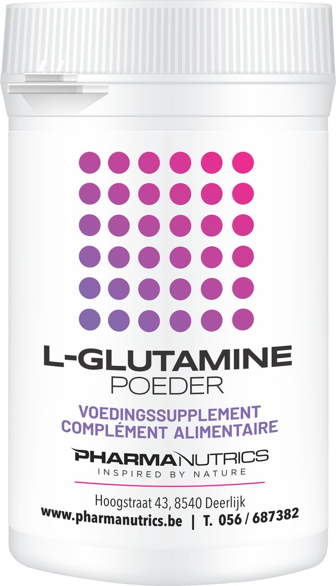 Goedkoopste L GLUTAMINE POEDER 250 Gram Pharmanutrics - Zuivere l-Glutamine - Spierherstel - Darmwerking - Natuurlijk voedingssupplement