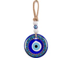 Boze oog muur hangen, woondecoratie, veel geluk charmant, Evil Eye Wall Decor, Nazar Boncuğu, Cadeau-ideeën voor een nieuw huis Office, Huisdecoratie, decoratie - 11-13 cm - Code: TM1005