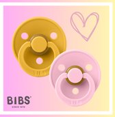 Bibs - Fopspenen - Maat 1 - Baby Pink & Honey Bee - 0-6 mnd - 2 stuks