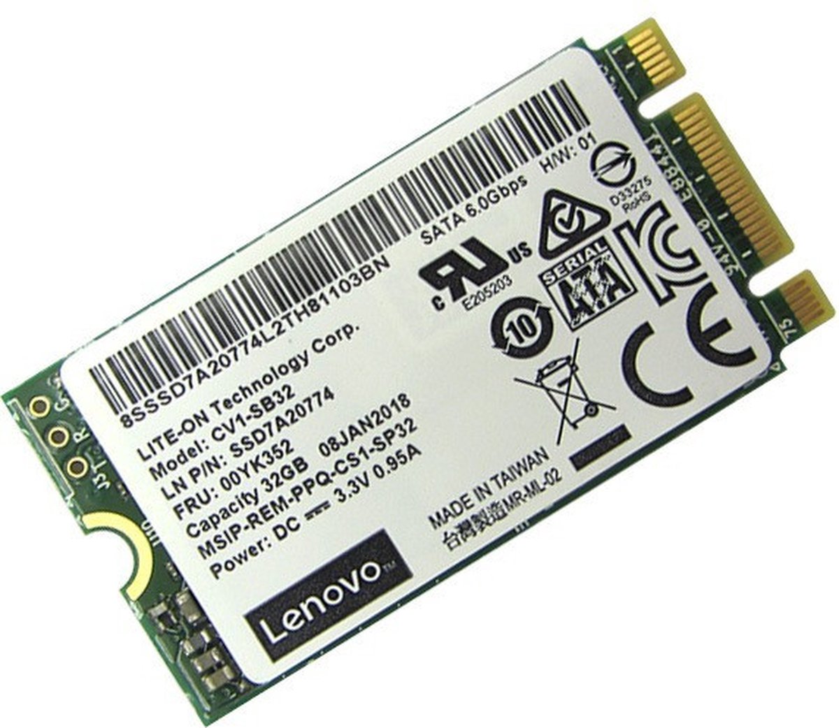 Lenovo 7N47A00129 internal solid state drive M.2 32 GB SATA III MLC