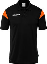 Uhlsport Squad 27 Polo Heren - Zwart / Oranje | Maat: 4XL