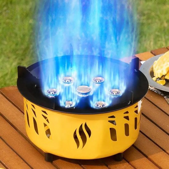 Wokbrander - Kookbrander - Wok Brander - 7 Sterktes - Met Slang en Regelaar - Propaan/Gas - Voor Buiten - Zwart — afbeelding 5