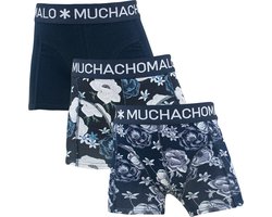 Muchachomalo jongens 3P boxers floral blauw