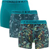 Muchachomalo Boxershorts Heren - 3 Pack - Maat L - 95% Katoen - Mannen Onderbroeken