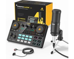 Maono - AU-AM200-S1 - Portable Podcast Starterpack - Inclusief Accessoires - Streaming Deck - Geschikt voor PC / PS4 / PS5