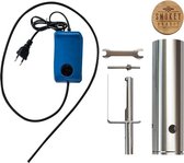VORLOU - Premium accessoires voor BBQ Grill - Dymbox - Koud rookgenerator - Basic Starters Kit - Geschikt voor rookovens rookkasten en BBQ ( cold smoker ) Koud rook generator - Cold Smoke Generator Maat L Smoker BBQ