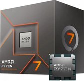 AMD Ryzen 7 8700F - Processeur - 4,1 GHz (5,0 GHz) - 8 cœurs - 16 threads - 24 Mo de cache - Socket AM5 - Refroidisseur Wraith Stealth - Boite