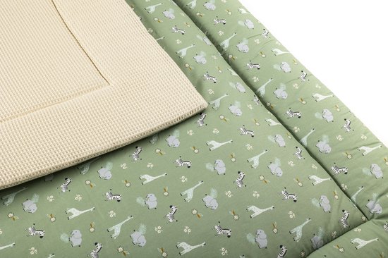 May Lovely - Speelkleed - Babykleed - Groot, heerlijk zacht en extra dik ! - Dream Safari - 150 x 120 cm van May Lovely — afbeelding 3