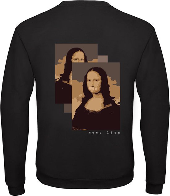 Mona Lisa Tape Trui - kunst - schilderij - mona lisa - da vinci - kunstenaar - unisex - sweater - capuchon