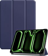 Étui pour iPad Pro 2024 (13 pouces) Étui pour tablette à trois volets - Étui pour iPad Pro 2024 13 pouces (7e génération) Étui rigide pour Bookcase - Bleu foncé