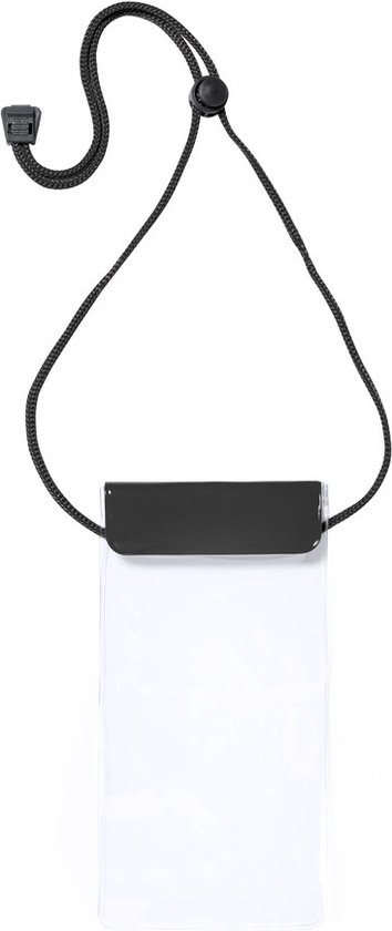 Waterdichte telefoonhoesjes - Telefoonhoesje - Tasje voor mobiele telefoon - Gsm tasje - PVC - Zwart/transparant