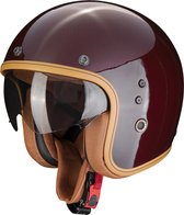 Scorpion Belfast Carbon Evo Solid Red S - Maat S - Helm