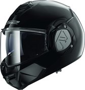 LS2 FF906 Advant Solid Gloss Black Modular Helmet 2XL - Maat 2XL - Helm