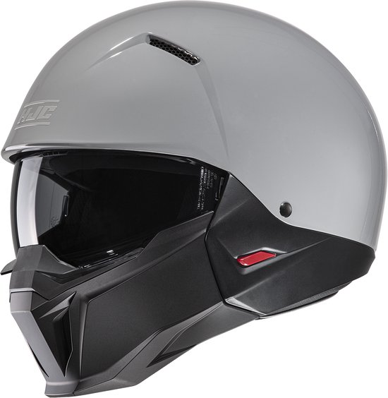 HJC i20 N. Grijs / Semi Flat Zwart Jethelm - Maat - Helm