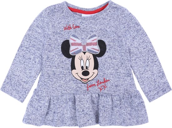 Grijze blouse met ruches Minnie Mouse DISNEY