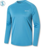 Livano Rash Guard - Surf Shirt - Zwemkleding - UV Beschermende Kleding - Voor Zwemmen - Surfen - Duiken - Koningsblauw - Maat S