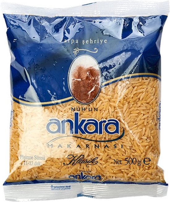 Ankara® | 10 x 500 gram Arpa Sehriye Klasik rijst | 5 kg | Makarnasi | Orzo | Authentieke Turkse pasta | multipack