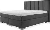 BedNL - Boxspring Utrecht - 180x210 Compleet Antracite 6 Balken