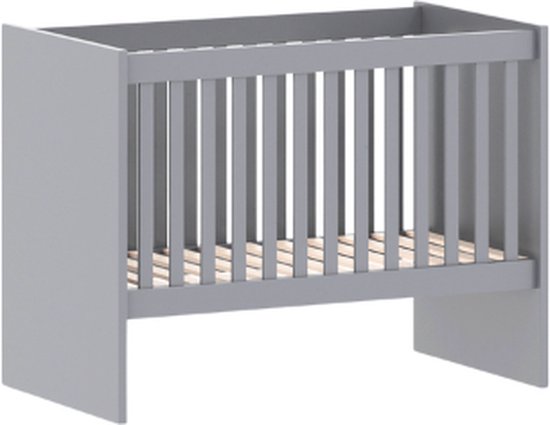 Cabino Baby Bed / Ledikant Fresno 60x120 cm Verstelbare Bodem - Grijs
