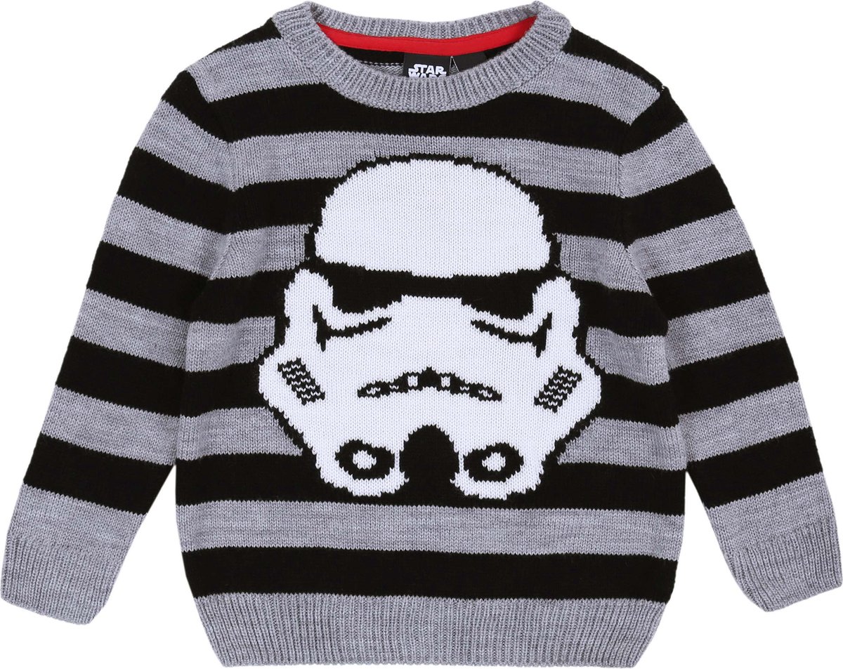 Zwarte STAR WARS gestreepte trui