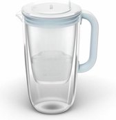 BRITA Duurzame Waterfilterkan in Glas met 1 stuk MAXTRA PRO ALL-IN-1 Filterpatroon - 2.5L - Lichtblauw - Voordeelverpakking