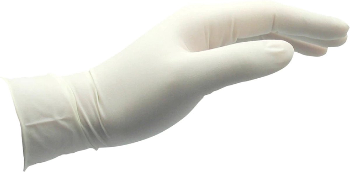 Goedkoopste Poedervrij Latex Handschoenen Wegwerp Medische handschoenen 100 stuks maat 6/7 S / Small - wegwerphandschoenen - Poedervrij - disposable medical gloves
