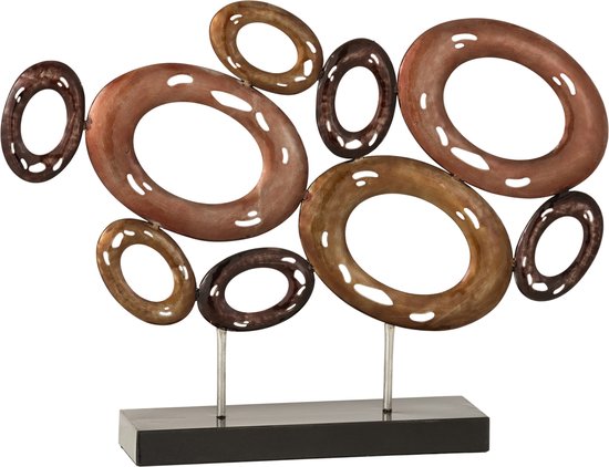 J-Line decoratie Ringen Open op voet - metaal - mix