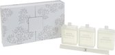J-Line doos van 3 geurolie + stokjes - White Gardens - wit