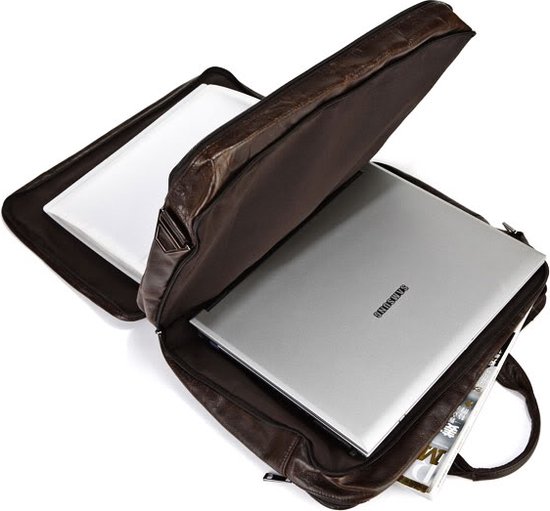 Sac en cuir cognac Topline