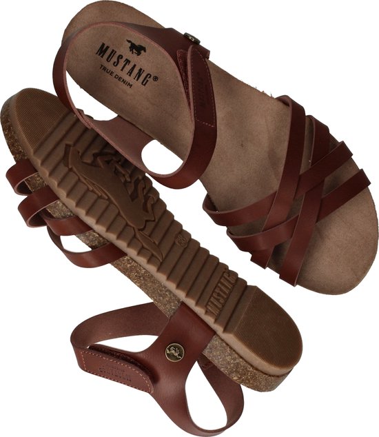 Sandale femme Mustang - Cognac - Taille 39