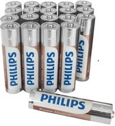 Piles Philips AAA LR3 (20 pièces)