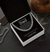 Vaderdag ketting - Cadeaupakket voor hem - Geschenkset - Vaderdag - Voor Mannen - Cadeau voor hem - Cadeau - Vaderdag Giftbox